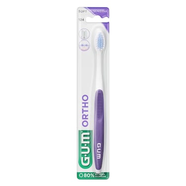Gum Ortho Soft Toothbrush Red 1 Piece