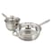 Wilson Stainless Steel Cooking Set With Induction Bottom Silver 12 PCS
