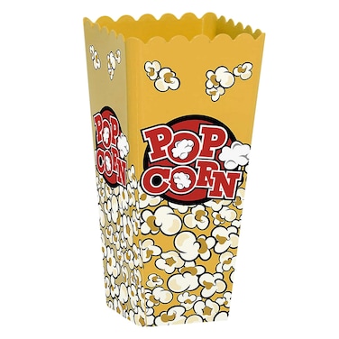 هيرفين علبة فشار بلاستيكية متعدد الألوان