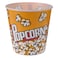 Koopman Plastic Round Popcorn Bucket Multicolour