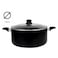 Wilson Black Casserole With Lid 30cm