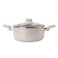 Wilson Oak Stone Marble Coating Casserole With Lid (24cm) Assorted