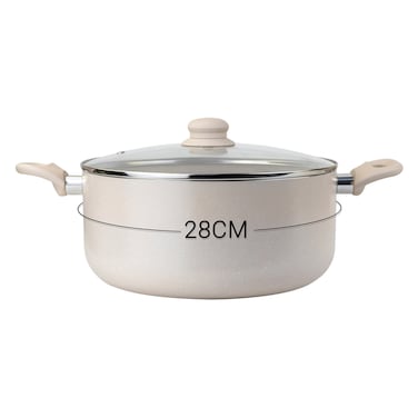 Wilson Casserole Marble With Lid 28cm Assorted