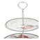 Edessa Blooming 2 Tier Cake Stand (20+27cm) Transparent