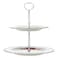 Edessa Blooming 2 Tier Cake Stand (20+27cm) Transparent