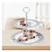Edessa Rosy 2 Tier Cake Stand (20+27cm), Multicolor