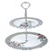 Edessa Rosy 2 Tier Cake Stand (20+27cm), Multicolor