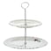 Edessa Rosy 2 Tier Cake Stand (20+27cm), Multicolor