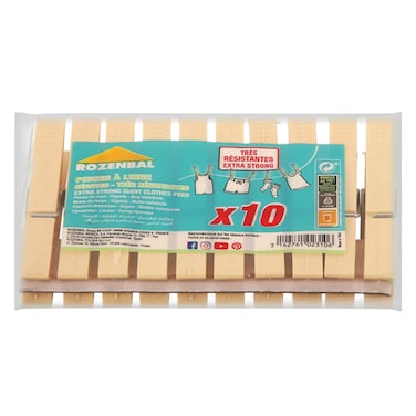 Rozenbal Plastic Pegs Beige Large 10