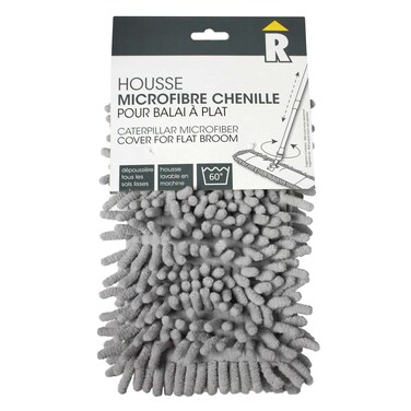 Rozenbal Boucle Flat Broom with Microfibre Cover