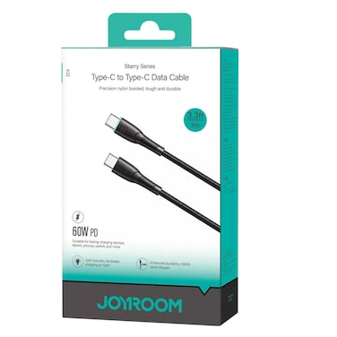 جوي روم كابل USB-C إلى USB-C، بقدرة 60 واط، بطول 1 متر (SA32CC3)