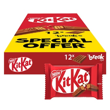 KitKat Wafer Bars Covered with Milk Chocolate Pack of 12 x 36.5g