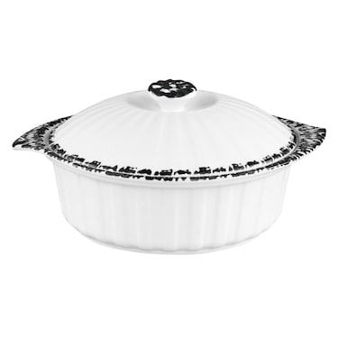 أسكوت - قدر خزفي دائري مع غطاء 24 سنتيمتر