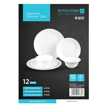 Royalfoed Opalware Dinner Set 12 Pieces