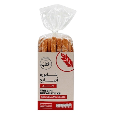 Al Hatab Bakery Grissini Breadsticks with Sesame Seeds, 315g