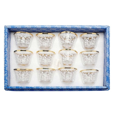 Deluxe Glass Gawa Cups Set 12pcs