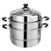 Bright Home Steamer Pot Stainless Steel 3 Layer 30cm
