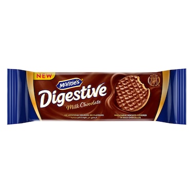 ماكفيتيز دايجستف بسكويت دقيق القمح مغطى بشوكولاتة الحليب 42 جرام