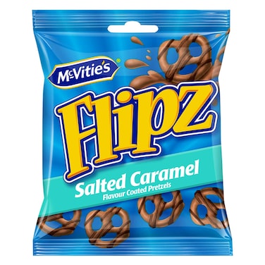 Mcvities Flipz Salted Caramel Flavor Coated Pretzel 39g