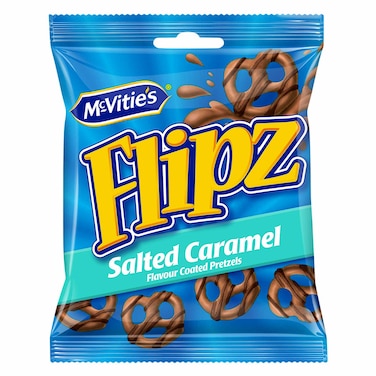 McVitie&#39;s Flipz Salted Caramel Flavor Coated Pretzels 39g x20