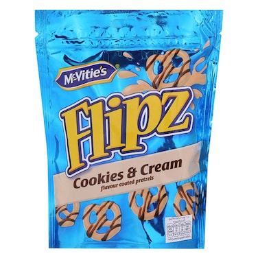Mcvities Flipz Cookies N' Cream Flavored Coated Pretzels 90g