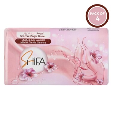 شفاء صابون سحر الورد 125 جرام ×4
