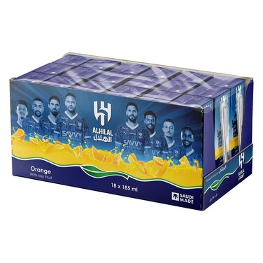 نادك الهلال عصير برتقال 185 مل × 18