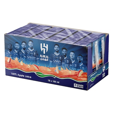 Nadec Al Hilal Apple Juice 185ml Pack of 18