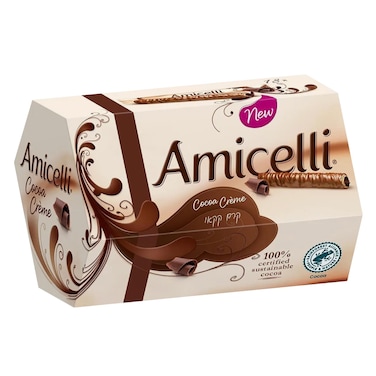 Amicelli Cocoa Cream Wafer Roll 150g
