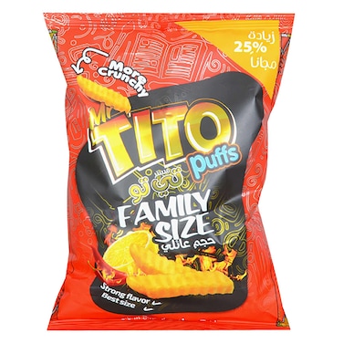 مستر تيتو منتفخات نكهة الفلفل الحار والليمون 70 جرام