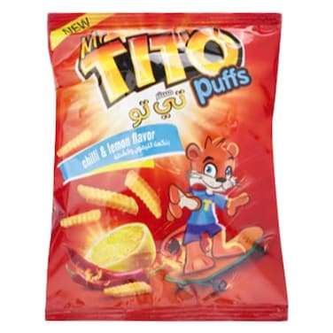 Mr.Tito Puffs Chili &amp; Lemon Flavor 18g