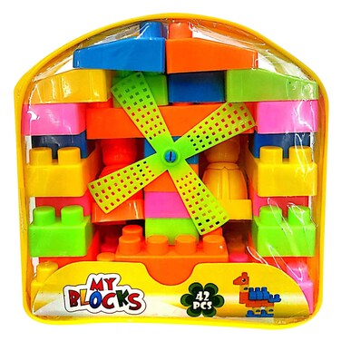 Blocks Toy With Bag 42 Pieces