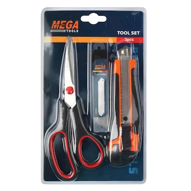 Mega Tool Set with Cutter Blades M-7895 18mm 3 PCS