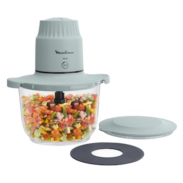 Moulinex DJ603127 Glass Bowl Chopper 1L Light Green