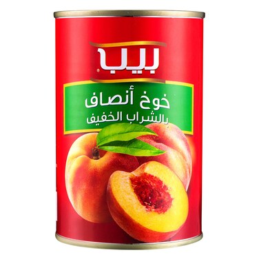 بيب خوخ أنصاف بالشراب الخفيف 425 جرام