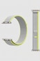 Primo Plus Nylon Sport Loop سوار لـ آبل ساعة, رمادي مع Neon Yellow Edging, متوافق مع 42مم, 44مم, 45مم, 49مم