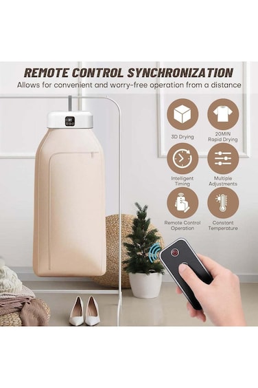 Denx محمول ملابس مجفف – قابل للطي & Stretchable كهربائي غسيل مجفف مع كبير سعة Dr