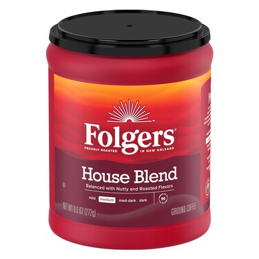Folgers House Blend Ground Roast Coffee 272g