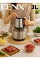 Denx 3L كهربائي لحم مطحنة & طعام مفرمة, غير قابل للصدأ فولاذ لحم Mincer, خضار مفرمة, Garlic و Nut مطحنة, متعدد وظيفة مطبخ طعام معالج, 4 حاد شفرات & 2 سرعة تحكم
