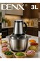 Denx 3L كهربائي لحم مطحنة & طعام مفرمة, غير قابل للصدأ فولاذ لحم Mincer, خضار مفرمة, Garlic و Nut مطحنة, متعدد وظيفة مطبخ طعام معالج, 4 حاد شفرات & 2 سرعة تحكم