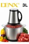 Denx 3L كهربائي لحم مطحنة & طعام مفرمة, غير قابل للصدأ فولاذ لحم Mincer, خضار مفرمة, Garlic و Nut مطحنة, متعدد وظيفة مطبخ طعام معالج, 4 حاد شفرات & 2 سرعة تحكم
