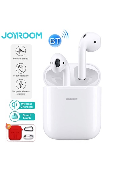 Primo Plus JR-T03S TWS Semi في-أذن Earphones لاسلكي Earbuds أبيض