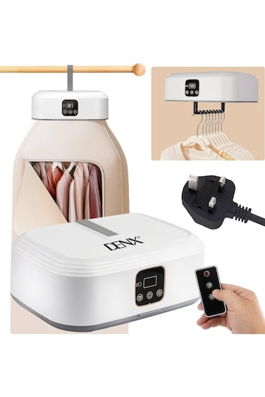 Denx كهربائي مجفف Stretchable قابل للطي كبير سعة غسيل مجفف جهاز مع مجفف حقيبة DX2571