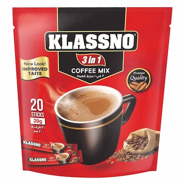 Klassno 3 In 1 Coffee Mix 20 Sachets