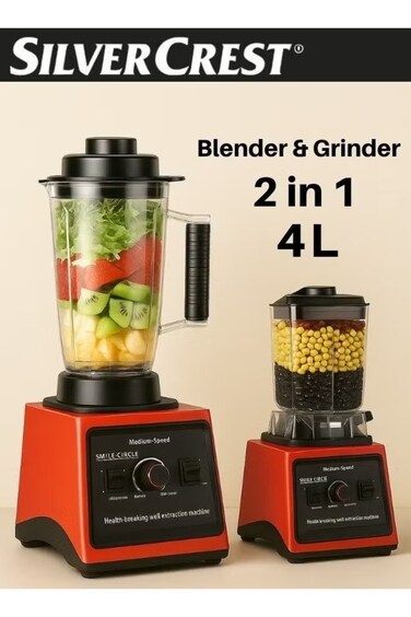 Primo Plus كهربائي خلاط مع متعدد-وظيفي grain mill, 4-لتر سعة