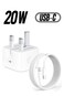 Primo Plus 20W نوع C PD سريع شاحن مع 1m نوع C Lightning كابل حائط