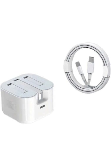 طاقة Plus 20W سريع iPhone شاحن   سريع USB C حائط شاحن USB C إلى Lightning كابل, أبيض