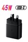 Primo Plus 45W طاقة محول بدون USB كابل أسود