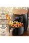 Primo Plus صحي هواء مقلاة, 8L, 2400W, زيت-مجاني, أسود