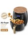 Primo Plus صحي هواء مقلاة, 8L, 2400W, زيت-مجاني, أسود